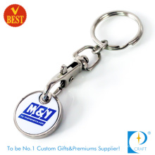 Benutzerdefinierte gedruckt Logo Trolley Token Münze Keychain (KD284)